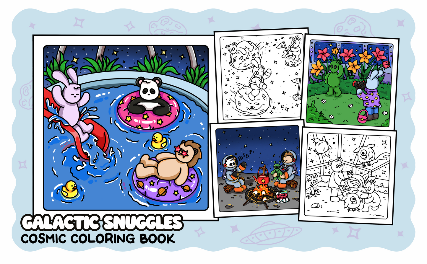 Galactic Snuggles - Cosmic Coloring Book