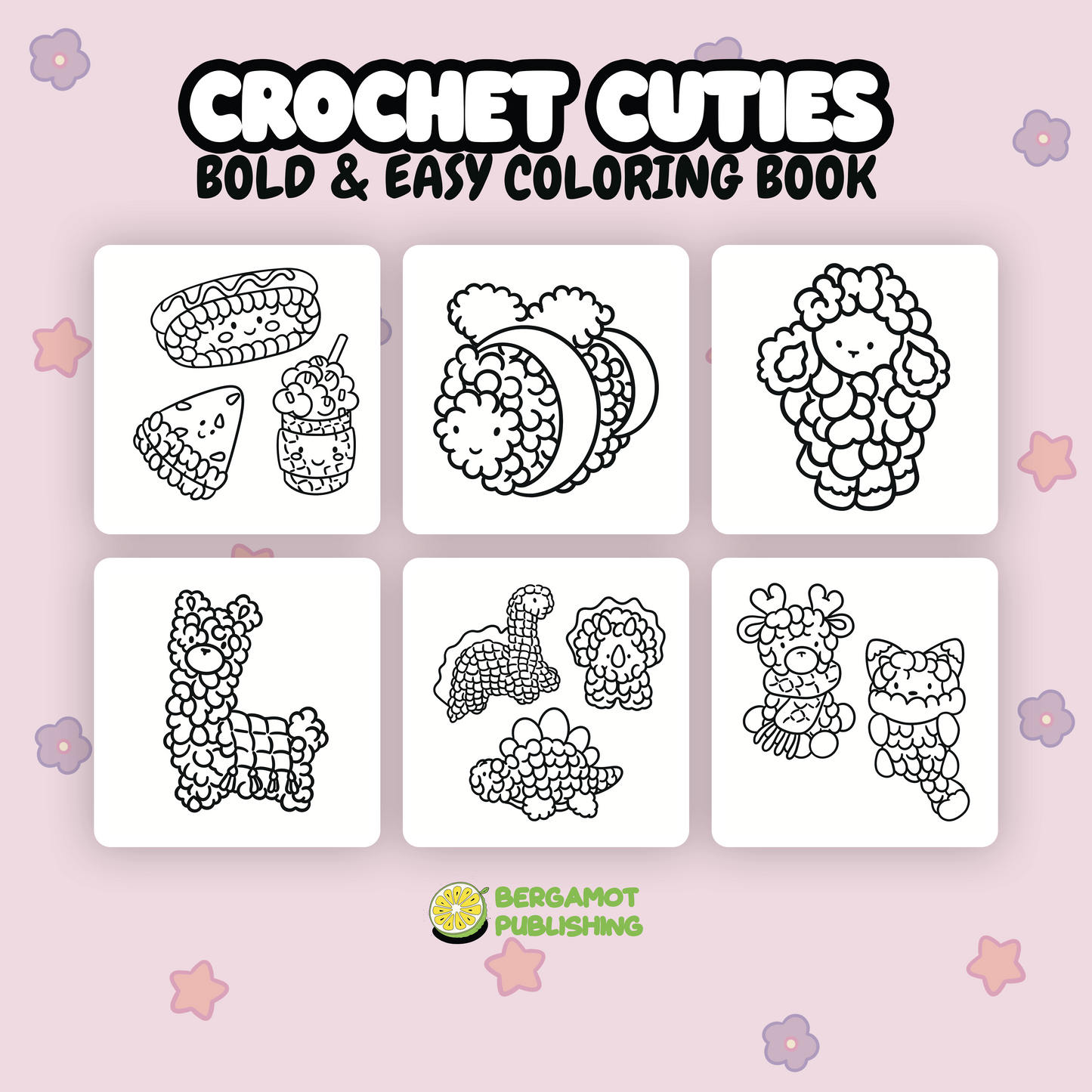Crochet Cuties - Bold & Easy Coloring Book