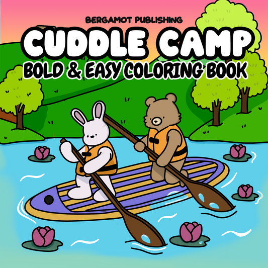 Cuddle Camp - Bold & Easy Coloring Book