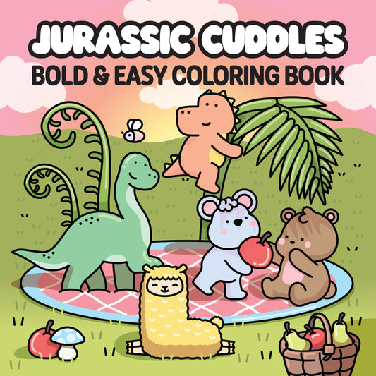Jurassic Cuddles - Prehistoric & Cozy Coloring Book
